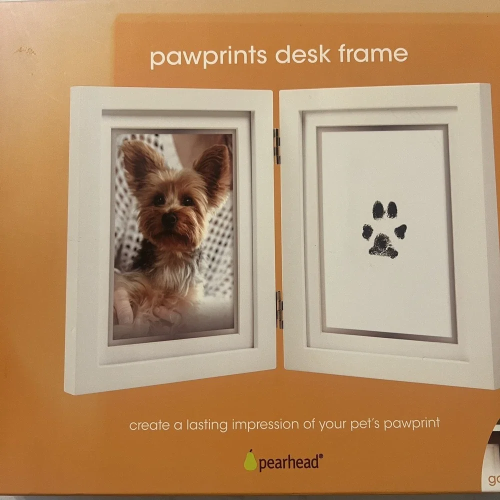 Pearhead Pawprints Desk Frame & Ink Impression Kit
